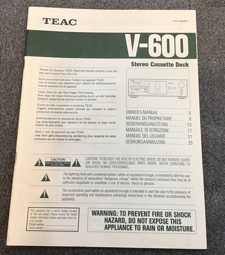 Teac stereo cassette deck - teac,