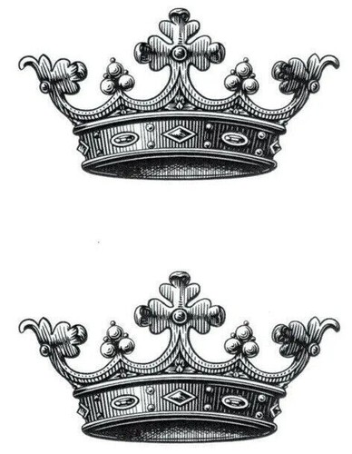 King queen crowns temporary - king,