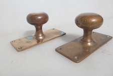 Antique Brass Door Knobs Handles Pulls Old Plates Victorian Vintage Bronze