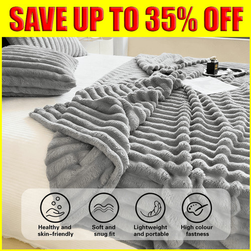 Grey throw blanket for sofa - grey,