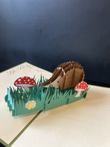 Pop hedgehog card - pop,