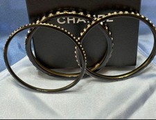 CHANEL Bangle Bracelet Black