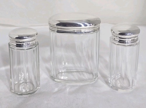 Antique cut glass sterling - cut, &