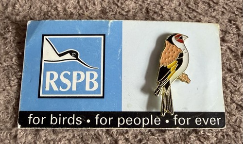 Rspb goldfinch enamel pin - goldfinch,