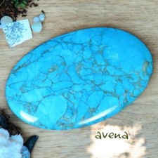 Turquoise Howlite Palm Stone