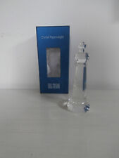 OLEG CASSINI CLEAR CRYSTAL CHESS PIECE GLASS PAPERWEIGHT ART GLASS ORNAMENT RARE