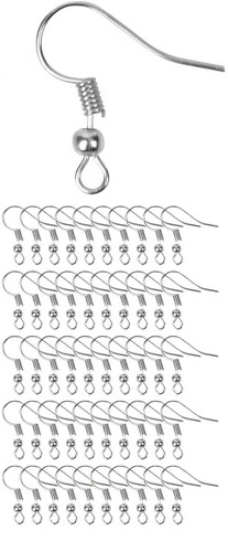 50pcs hypoallergenic silver - hypoallergenic,
