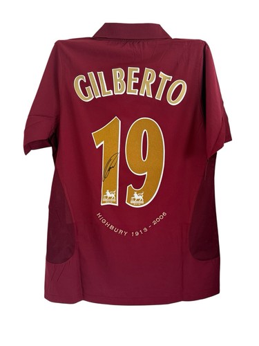 Gilberto silva arsenal signed - silva,