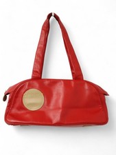 Ladies RADLEY LONDON Red Smooth Leather Preloved Hobo Handbag L09