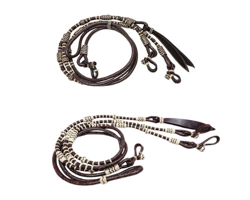 Handmade brown rawhide braided - handmade,