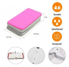 80 CD DVD Carry Case Disc Storage Holder CD Sleeve Wallet Ideal for In Car PINK