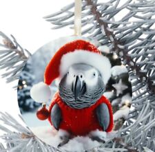 African Grey Parrot Christmas Bauble Gift Present Decoration 