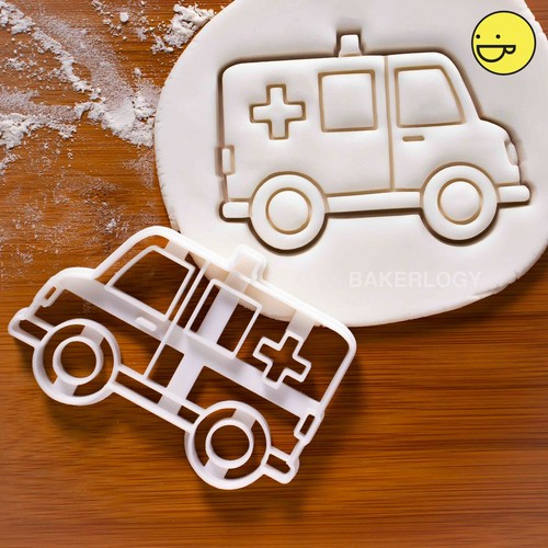 Ambulance cookie cutter ems - cookie, |