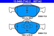 Disc Brake Pad Set ATE Fits