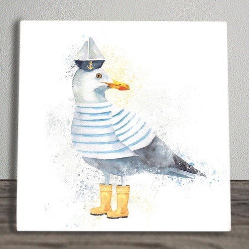 Seagull get dressed - seagull, ceramic
