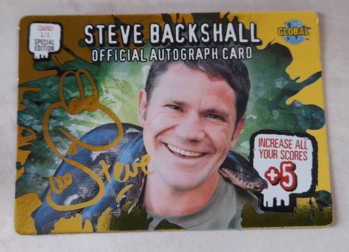 Steve backshall autographed - backshall,