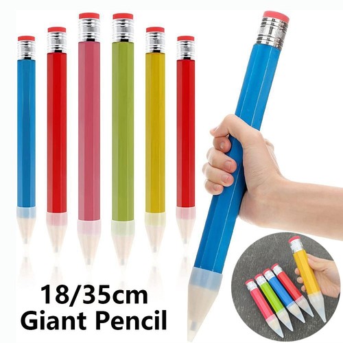 Wooden giant pencil - pencil, 18/35cm
