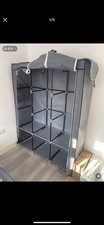 SONGMICS Clothes Wardrobe, Portable Closet, Garment Organiser Rack 3 columns