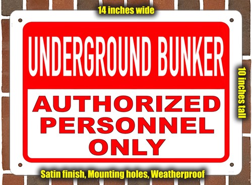 Metal sign underground - metal,