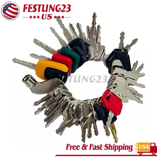 Heavy equipment keys set - equipment,