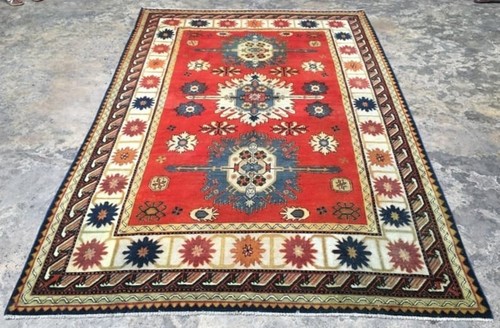 6x10 handmade afghan kazak - 6x10,
