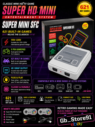 Mini retro video game console - video,