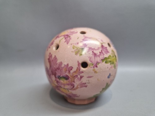 Vintage pink ceramic pomander - vintage,