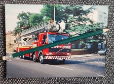 LONDON FIRE BRIGADE 1990 Volvo FL10 Fire Engine (H902XYF) -5X7" colour pic