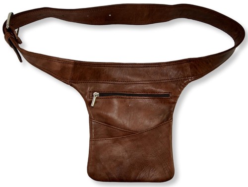 Organic leather hip bag - leather, bumbag