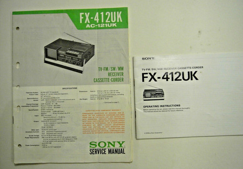 Sony 412uk cassette - sony,