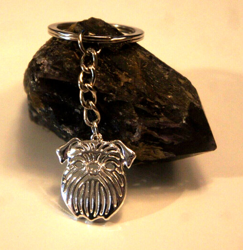 Brussels griffon key ring - brussels,