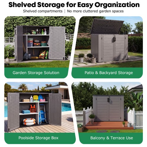 Large garden storage box shed - storage,
