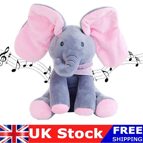 Peek boo soft elephant doll - peek-a-boo,