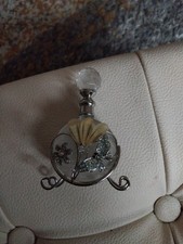 Old Decorative Glass Perfume Bottle with stand (refillable)