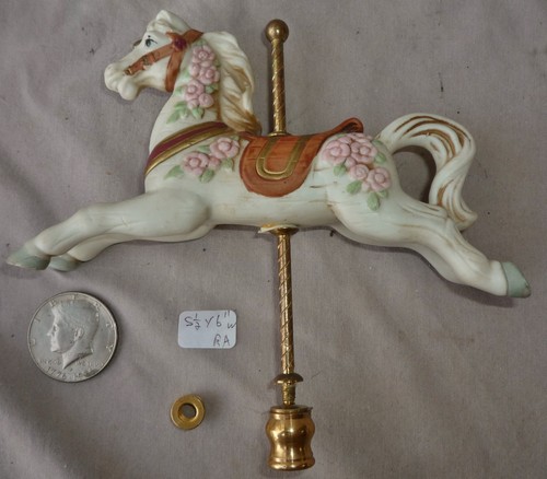 Lamp finial carousel - finial, horse