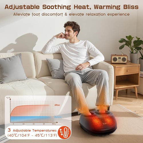 Foot massager with heat - with,
