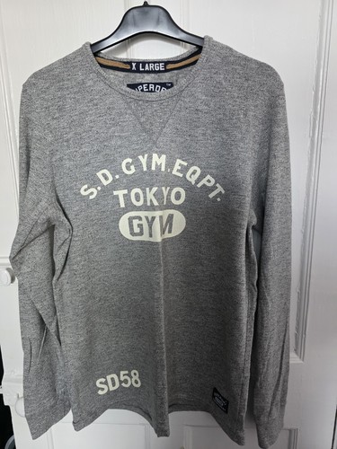 Superdry grey marl sweatshirt - grey,