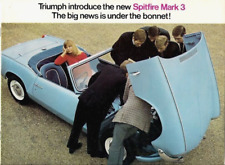 Triumph Spitfire Mk3 1967-1968 UK Market Sales Brochure