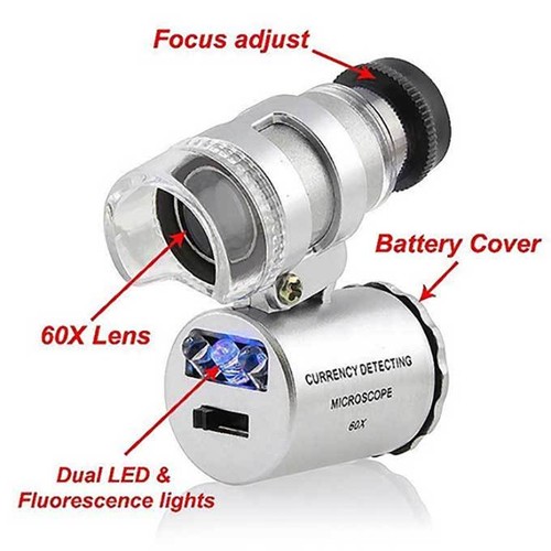 60x pocket microscope - pocket, –
