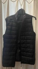 Mens Black Gilet  Quilted