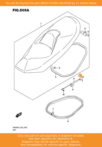 Suzuki washer 08322 0108a oem - suzuki, 08322-0108a