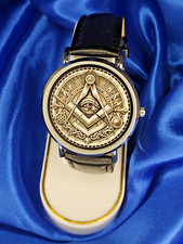 Masonic Watch with Chrome-Plated Metal Alloy Case - 40mm