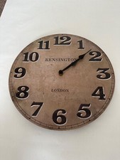 Kensington London Wooden Large Clock Battery Operated