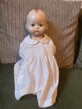 Vintage Pedigree Approx 18" Tall Hard Plastic Baby Doll Moving Eyes With Dress