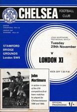 CHELSEA v London X1 (John Mortimore Testimonial) 1966/1967
