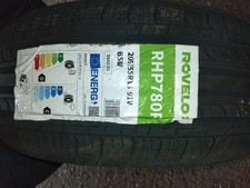 2x 205/55R16 ROVELO TYRES 