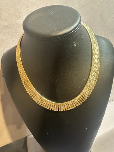 Cleopatra flat collar - collar, gold