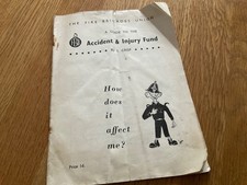 1952 FIRE BRIGADE UNION F.B.U