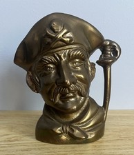 Vintage Solid Brass Pirate