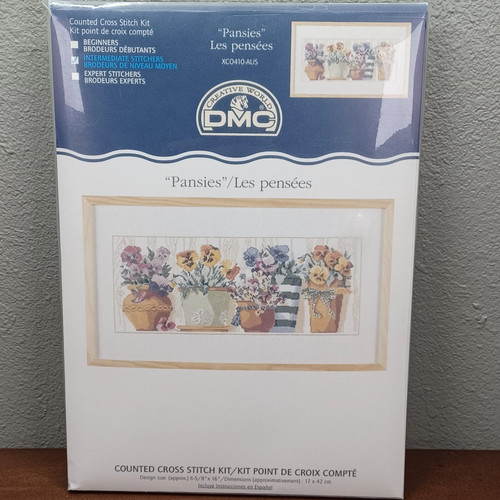 Dmc pansies counted - counted, cross